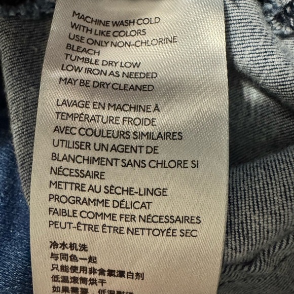 We The Free Denim Cross Snap Wrap Skirt Size 10 - Picture 7 of 7